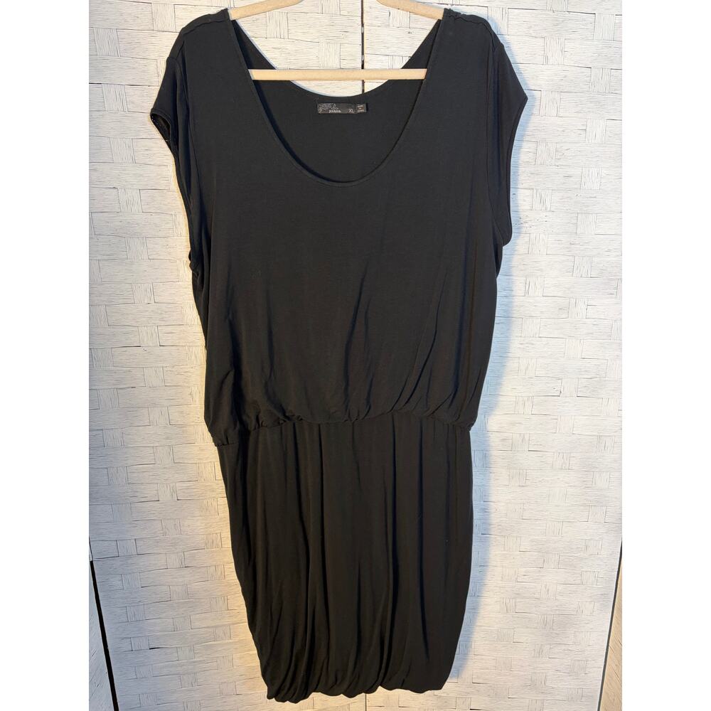 PrAna‎ women's dress drop waist black jersey knit gorpcore minimalist casual